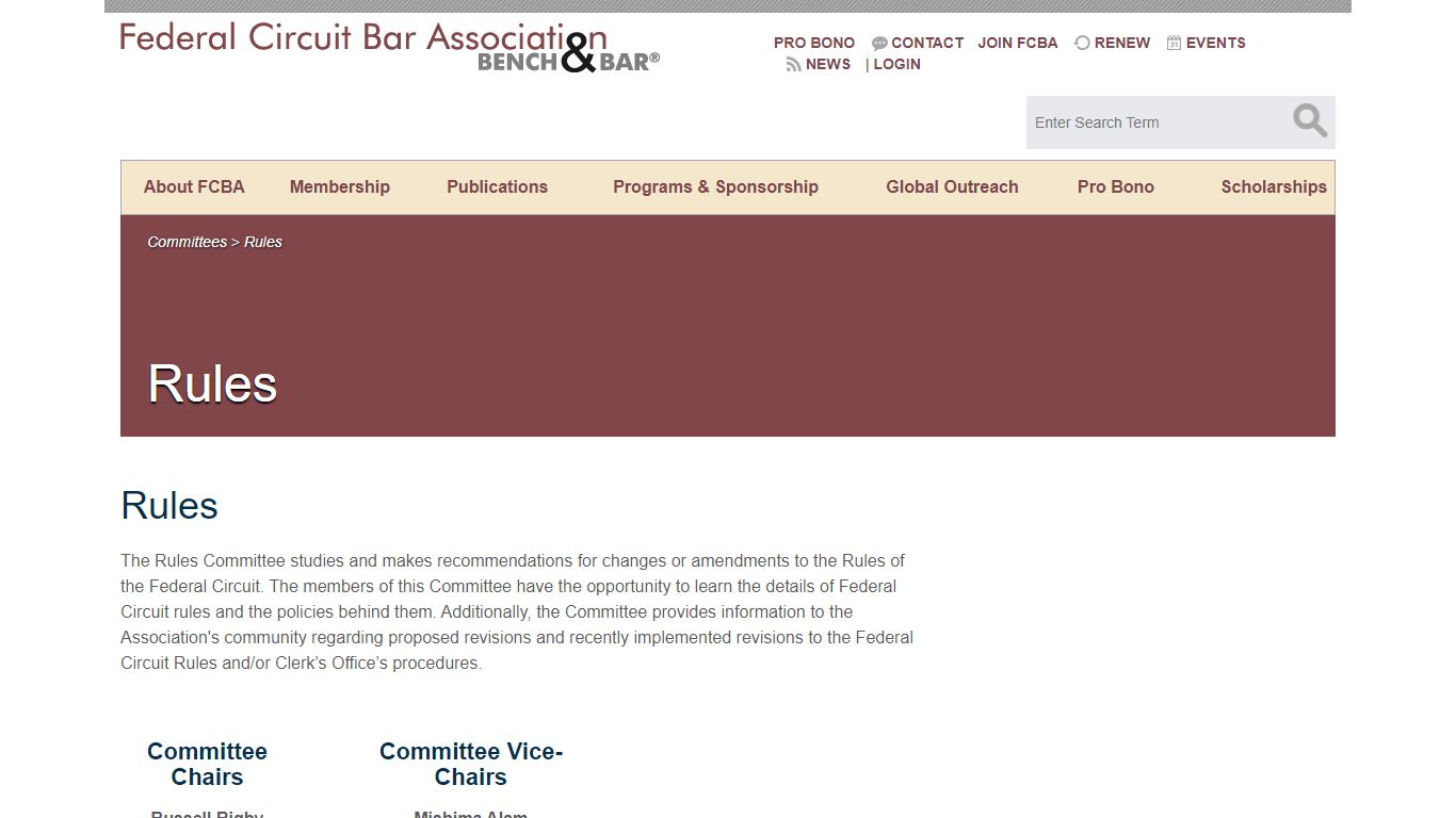 Rules - Federal Circuit Bar Association